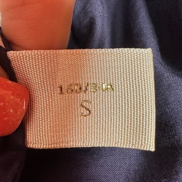 Ochirly Red and Navy Striped Mini Dress Size Small - Picture 3 of 5